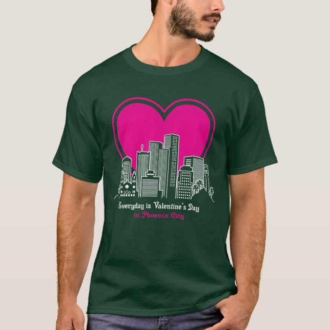 Valentines Day in Phoeni City retro T-Shirt (Vorderseite)