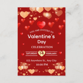 Valentine's Day Invitation Card Einladung