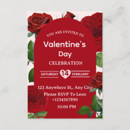 Valentine's Day Invitation Card Einladung