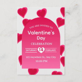 Valentine's Day Invitation Card Einladung