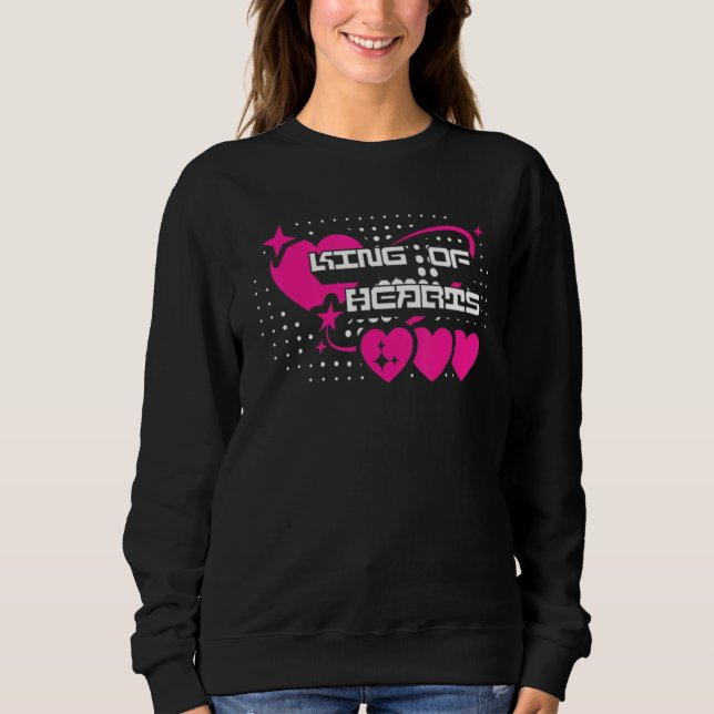 Valentines Day King Of Hearts 1 Sweatshirt (Vorderseite)