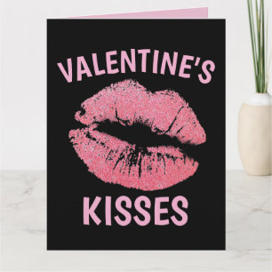 VALENTINE'S DAY KISSES ROMANTISCHE GROSSKARTE KARTE