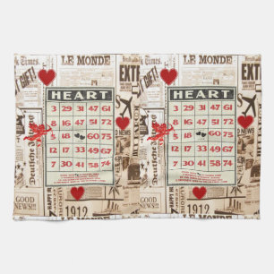 Valentine's Day Kitchen Handtuch