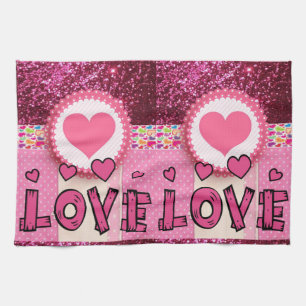 Valentine's Day Kitchen Handtuch