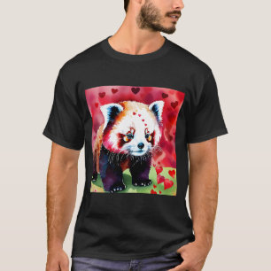 Valentine's Day Liebe Heart Red Panda Girlfriend F T-Shirt