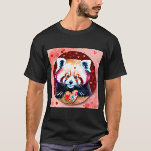 Valentine's Day Liebe Heart Red Panda Girlfriend F T-Shirt