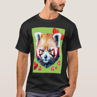 Valentine's Day Liebe Heart Red Panda Girlfriend F T-Shirt