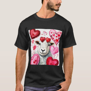 Valentine's Day Liebe Heart Sheep Girlfriend Fianc T-Shirt
