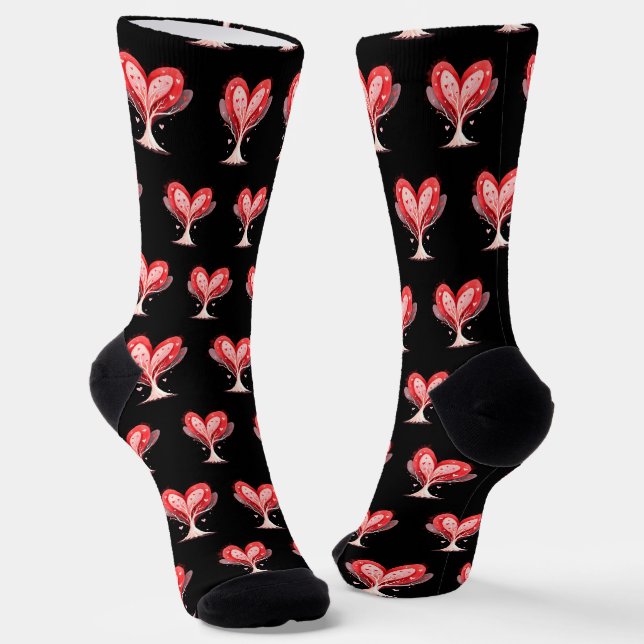 Valentine's Day Liebe & Hearts Collection ❤️ Socken (Gewinkelt)