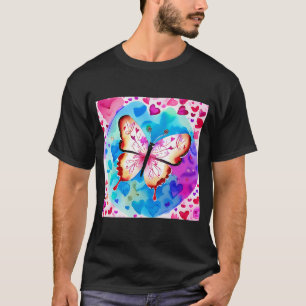 Valentine's Day Liebe Herz Butterfly Girlfriend Fi T-Shirt
