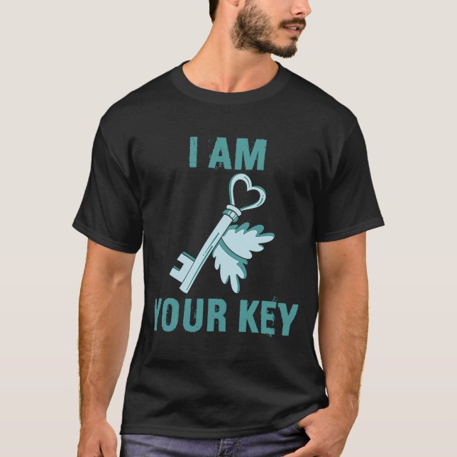 Valentine's Day Lock und Key Men Frauen Ehemann Wi T-Shirt (Vorderseite)
