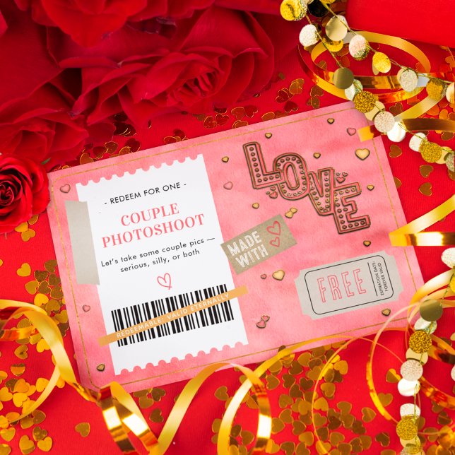 Valentine's Day Love Couples Photoshoot Coupon (Von Creator hochgeladen)