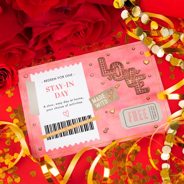 Valentine's Day Love Couples Stay in Day Coupon (Von Creator hochgeladen)
