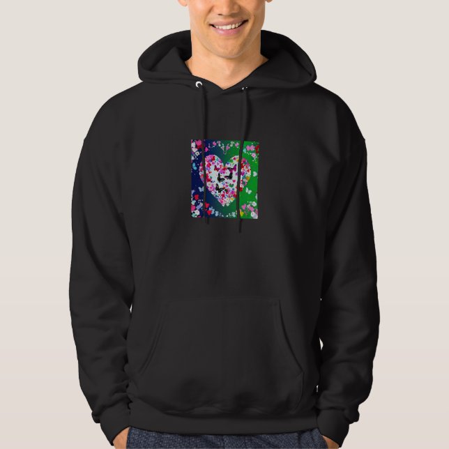 Valentine's Day Love Heart Girlfriend Fiancée Wife Hoodie (Vorderseite)