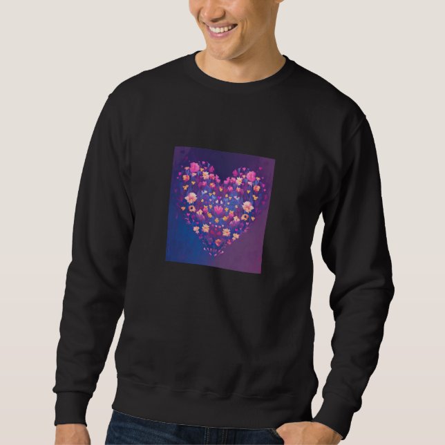 Valentine's Day Love Heart Girlfriend Fiancée Wife Sweatshirt (Vorderseite)
