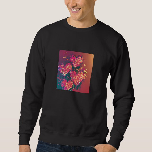Valentine's Day Love Heart Girlfriend Fiancée Wife Sweatshirt (Vorderseite)