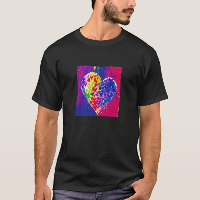 Valentine's Day Love Heart Girlfriend Fiancée Wife T-Shirt (Vorderseite)