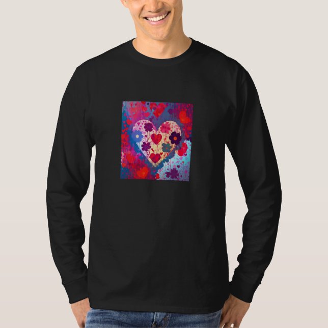 Valentine's Day Love Heart Girlfriend Fiancée Wife T-Shirt (Vorderseite)