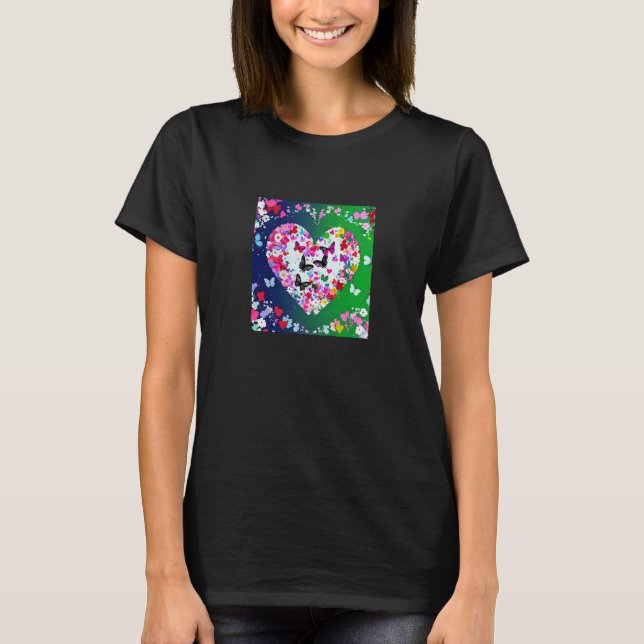 Valentine's Day Love Heart Girlfriend Fiancée Wife T-Shirt (Vorderseite)