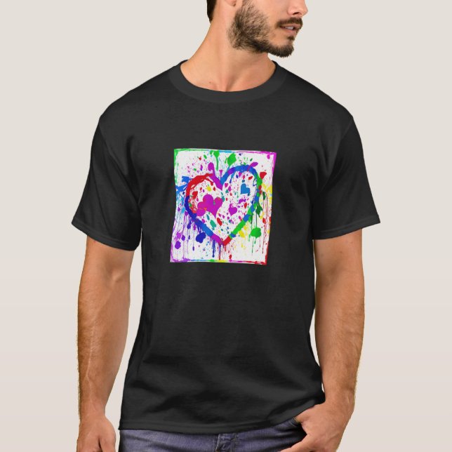 Valentine's Day Love Heart Girlfriend Fiancée Wife T-Shirt (Vorderseite)