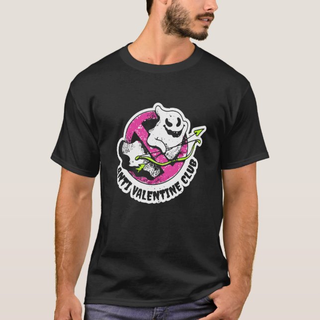 Valentine's Day Outfit Anti Valentine Club T-Shirt (Vorderseite)