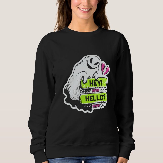 Valentine's Day Outfit Ghosting Anti Valentine's D Sweatshirt (Vorderseite)