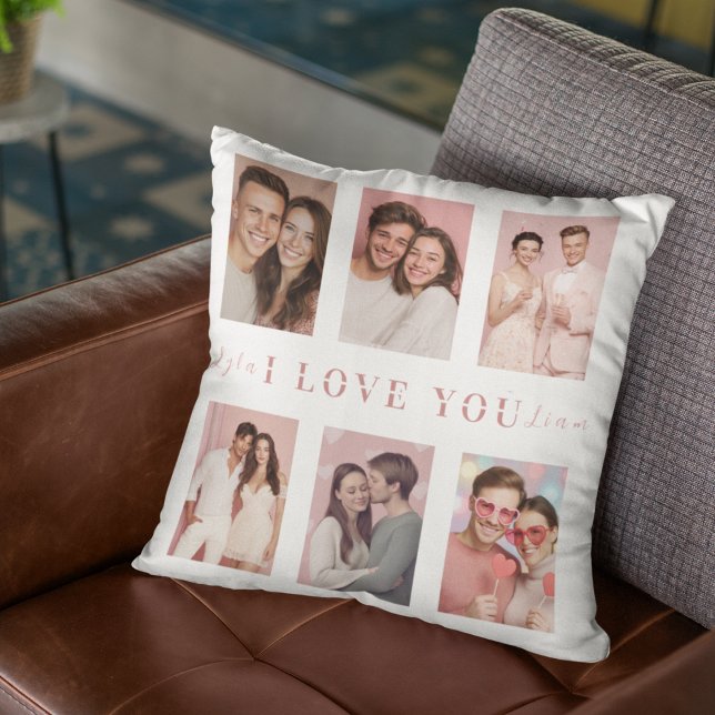 Valentine's Day Pillow | Custom Collage Photos Kissen (Von Creator hochgeladen)
