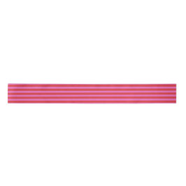 Valentine's Day Pink and Red Stripes Pattern Satinband