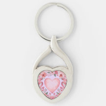 Valentine's Day, Pink Love Heart, Soft Purple Back