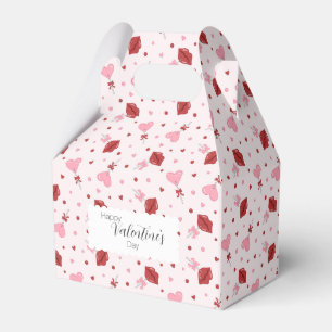 Valentine's Day Pink & Red Heart Lollipop Suckers Geschenkschachtel