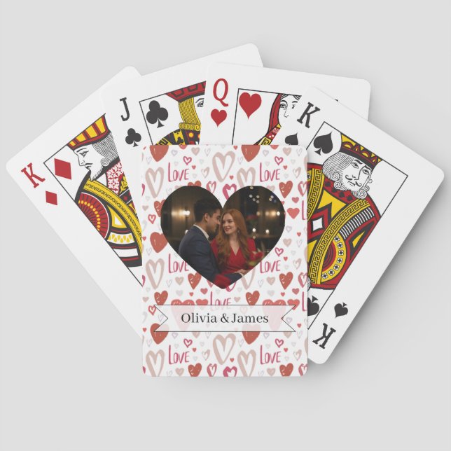 Valentines Day Poker Cards Spielkarten (Rückseite)