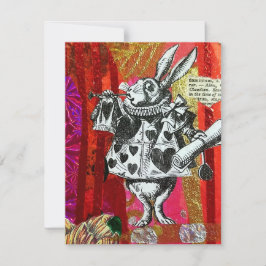 Valentine's Day Post Card Alice in Wonderland Feiertagskarte