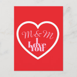 Valentines day Post card Postkarte