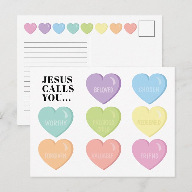 Valentine's Day Postcard Feiertagspostkarte (Vorne/Hinten)