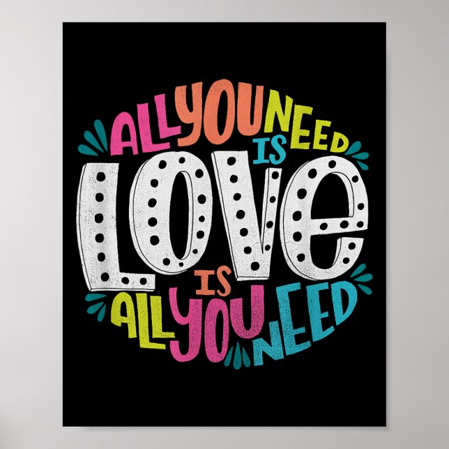Valentine's Day Product - All You Need Is Love  Poster (Vorne)