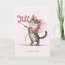 Valentine's Day Purfect Match Funny Romantic Card Feiertagskarte