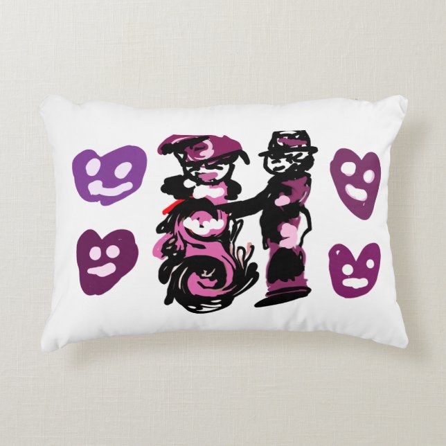 valentine's day purple love  dekokissen (Vorderseite)