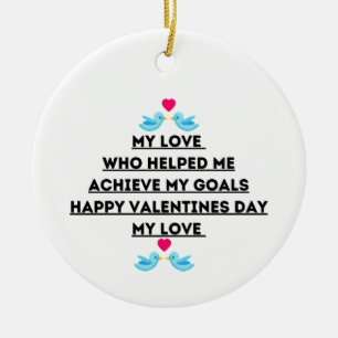 Valentine's day quotes Love quotes Keramik Ornament