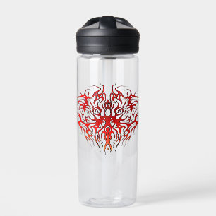Valentine's Day Red Heart Tribal Tattoo Trinkflasche