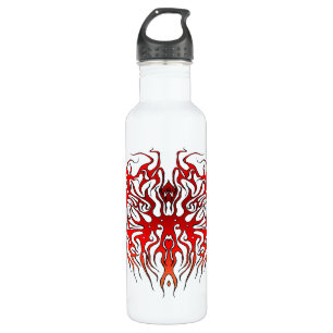 Valentine's Day Red Heart Tribal Tattoo Trinkflasche