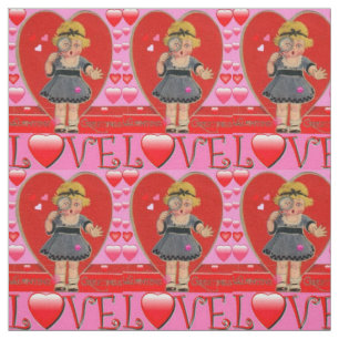 Valentine's Day Retro Kunststoffe - Baumwolle und  Stoff