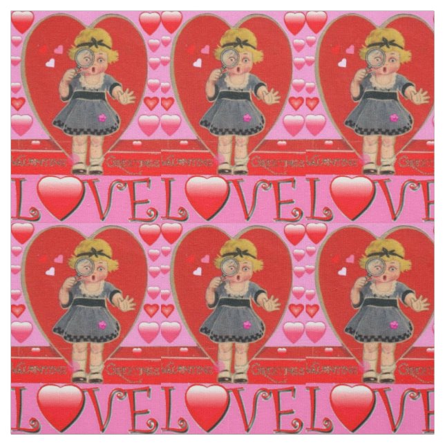 Valentine's Day Retro Kunststoffe - Baumwolle und  Stoff (Muster)
