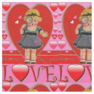 Valentine's Day Retro Kunststoffe - Baumwolle und Stoff