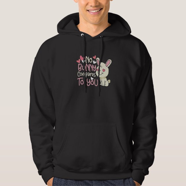 Valentine's Day Romantic Bunny Rabbit Pun Gift Pre Hoodie (Vorderseite)