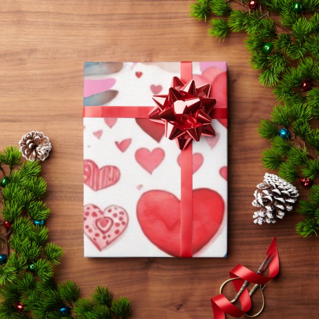 Valentine's Day Rotherherts Wrapping Paper Geschenkpapier (Feiertagsgeschenk)