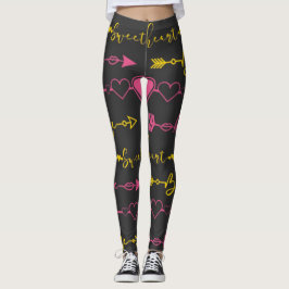 Valentine's Day Seamless Pattern Leggings