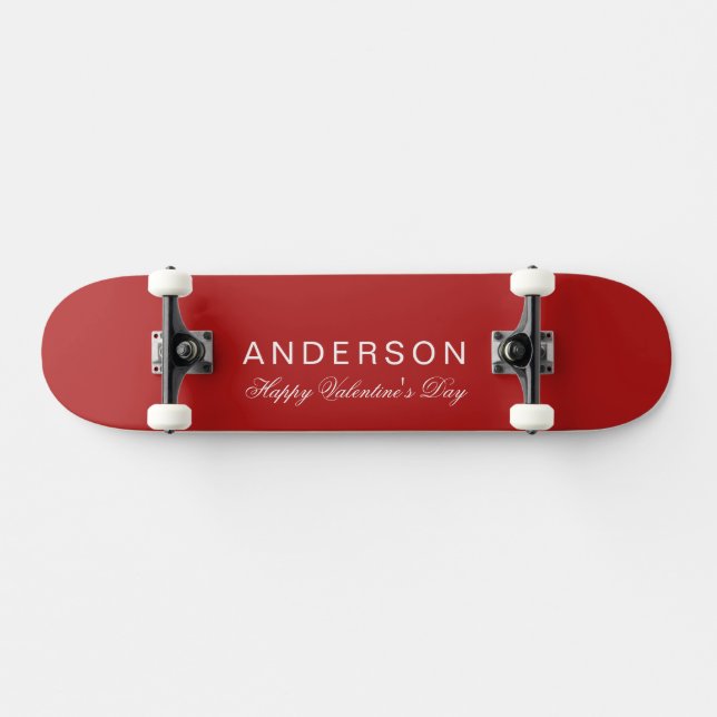 Valentines Day Skateboard for Festive Holiday Joy (Horizontal)