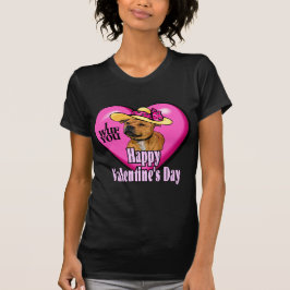 Valentine's Day Staffordshire Bull Terrier T-Shirt