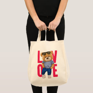 Valentine's Day Teddy Bären Liebe Design Tragetasche