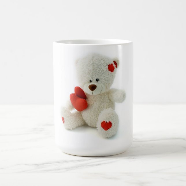 Valentine's Day Teddy Bear Classic Tasse (Mittel)